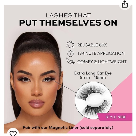 Glamnetic Magnetic Eyelashes - Vibe - Picture 3 of 4